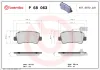 Bremsbelagsatz, Scheibenbremse Hinterachse BREMBO P 68 063 Bild Bremsbelagsatz, Scheibenbremse Hinterachse BREMBO P 68 063