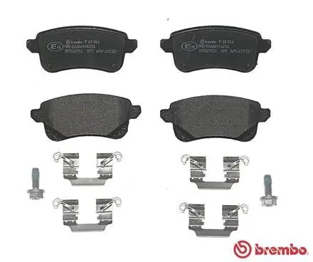 Bremsbelagsatz, Scheibenbremse Hinterachse BREMBO P 68 064 Bild Bremsbelagsatz, Scheibenbremse Hinterachse BREMBO P 68 064