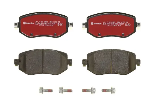 Bremsbelagsatz, Scheibenbremse Vorderachse BREMBO P 68 068X Bild Bremsbelagsatz, Scheibenbremse Vorderachse BREMBO P 68 068X