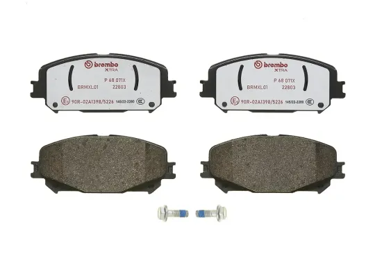 Bremsbelagsatz, Scheibenbremse Vorderachse BREMBO P 68 071X Bild Bremsbelagsatz, Scheibenbremse Vorderachse BREMBO P 68 071X