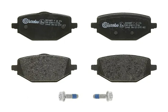 Bremsbelagsatz, Scheibenbremse Hinterachse BREMBO P 68 076 Bild Bremsbelagsatz, Scheibenbremse Hinterachse BREMBO P 68 076