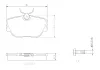 Bremsbelagsatz, Scheibenbremse Vorderachse BREMBO P 71 004 Bild Bremsbelagsatz, Scheibenbremse Vorderachse BREMBO P 71 004