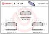 Bremsbelagsatz, Scheibenbremse Hinterachse BREMBO P 78 005 Bild Bremsbelagsatz, Scheibenbremse Hinterachse BREMBO P 78 005