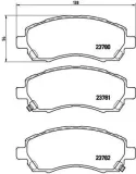 Bremsbelagsatz, Scheibenbremse BREMBO P 78 009