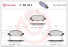 Bremsbelagsatz, Scheibenbremse Hinterachse BREMBO P 78 011