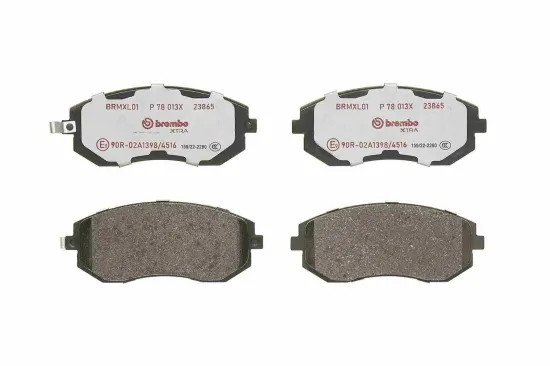 Bremsbelagsatz, Scheibenbremse Vorderachse BREMBO P 78 013X Bild Bremsbelagsatz, Scheibenbremse Vorderachse BREMBO P 78 013X