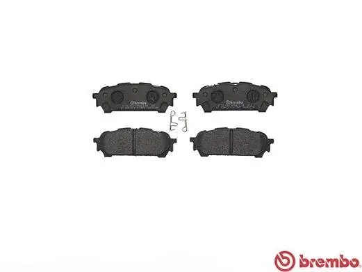 Bremsbelagsatz, Scheibenbremse Hinterachse BREMBO P 78 014 Bild Bremsbelagsatz, Scheibenbremse Hinterachse BREMBO P 78 014