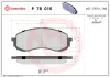 Bremsbelagsatz, Scheibenbremse Vorderachse BREMBO P 78 015 Bild Bremsbelagsatz, Scheibenbremse Vorderachse BREMBO P 78 015