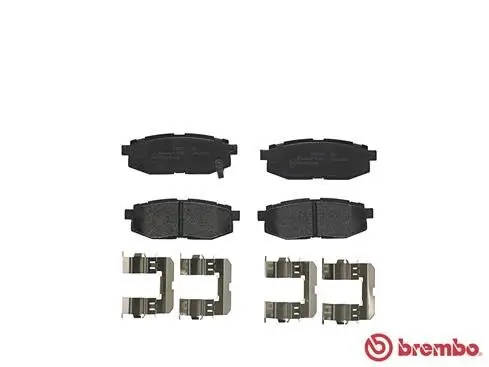 Bremsbelagsatz, Scheibenbremse Hinterachse BREMBO P 78 018