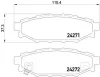 Bremsbelagsatz, Scheibenbremse Hinterachse BREMBO P 78 020 Bild Bremsbelagsatz, Scheibenbremse Hinterachse BREMBO P 78 020