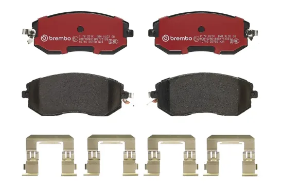 Bremsbelagsatz, Scheibenbremse Vorderachse BREMBO P 78 021X Bild Bremsbelagsatz, Scheibenbremse Vorderachse BREMBO P 78 021X