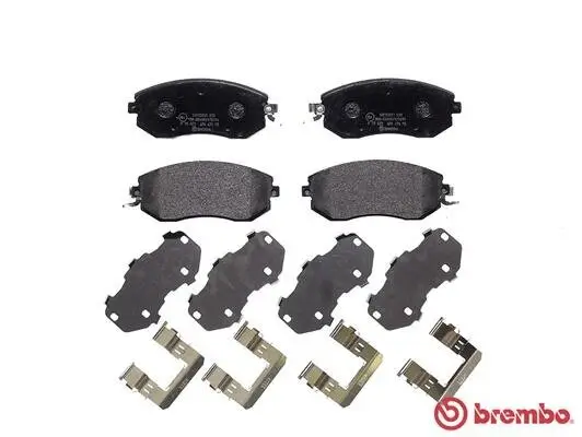 Bremsbelagsatz, Scheibenbremse Vorderachse BREMBO P 78 021 Bild Bremsbelagsatz, Scheibenbremse Vorderachse BREMBO P 78 021