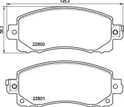 Bremsbelagsatz, Scheibenbremse BREMBO P 78 028