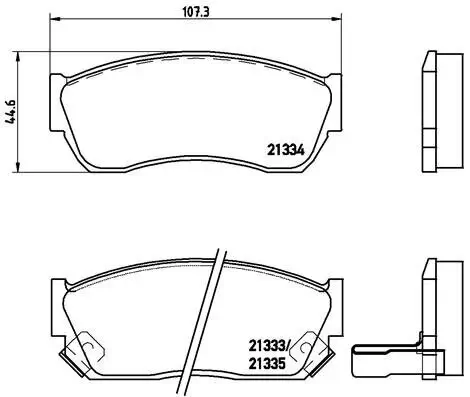 Bremsbelagsatz, Scheibenbremse BREMBO P 79 005