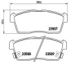 Bremsbelagsatz, Scheibenbremse Vorderachse BREMBO P 79 012 Bild Bremsbelagsatz, Scheibenbremse Vorderachse BREMBO P 79 012