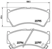 Bremsbelagsatz, Scheibenbremse BREMBO P 79 013