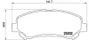Bremsbelagsatz, Scheibenbremse BREMBO P 79 028 Bild Bremsbelagsatz, Scheibenbremse BREMBO P 79 028