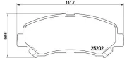 Bremsbelagsatz, Scheibenbremse BREMBO P 79 028
