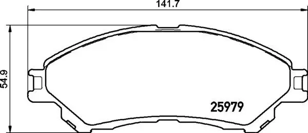 Bremsbelagsatz, Scheibenbremse BREMBO P 79 032 Bild Bremsbelagsatz, Scheibenbremse BREMBO P 79 032