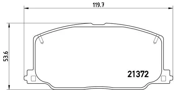 Bremsbelagsatz, Scheibenbremse Vorderachse BREMBO P 83 016