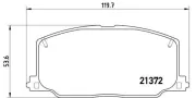 Bremsbelagsatz, Scheibenbremse BREMBO P 83 016