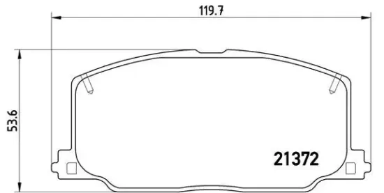 Bremsbelagsatz, Scheibenbremse Vorderachse BREMBO P 83 016 Bild Bremsbelagsatz, Scheibenbremse Vorderachse BREMBO P 83 016