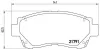 Bremsbelagsatz, Scheibenbremse Vorderachse BREMBO P 83 027 Bild Bremsbelagsatz, Scheibenbremse Vorderachse BREMBO P 83 027