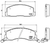 Bremsbelagsatz, Scheibenbremse Vorderachse BREMBO P 83 029 Bild Bremsbelagsatz, Scheibenbremse Vorderachse BREMBO P 83 029