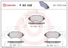 Bremsbelagsatz, Scheibenbremse Vorderachse BREMBO P 83 042 Bild Bremsbelagsatz, Scheibenbremse Vorderachse BREMBO P 83 042
