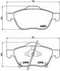 Bremsbelagsatz, Scheibenbremse Vorderachse BREMBO P 83 043 Bild Bremsbelagsatz, Scheibenbremse Vorderachse BREMBO P 83 043