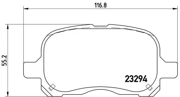Bremsbelagsatz, Scheibenbremse BREMBO P 83 044