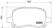 Bremsbelagsatz, Scheibenbremse BREMBO P 83 044