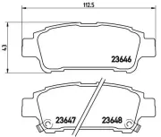 Bremsbelagsatz, Scheibenbremse BREMBO P 83 056