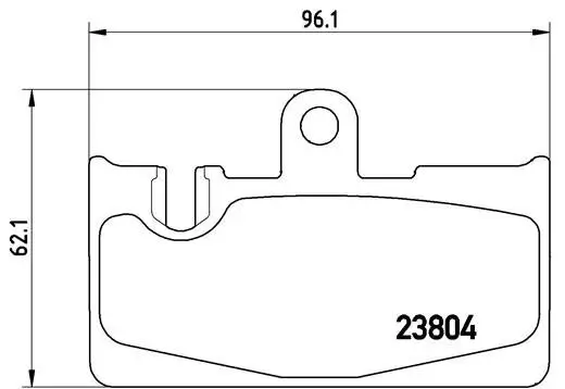 Bremsbelagsatz, Scheibenbremse Hinterachse BREMBO P 83 059