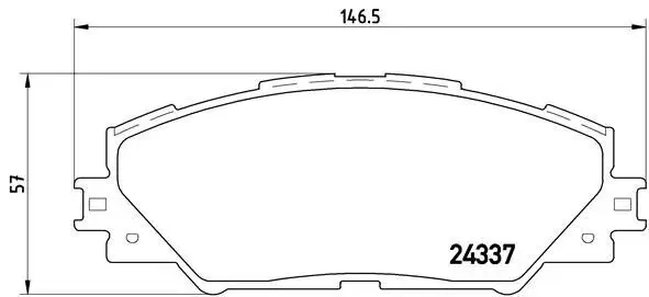 Bremsbelagsatz, Scheibenbremse BREMBO P 83 071