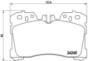 Bremsbelagsatz, Scheibenbremse BREMBO P 83 075