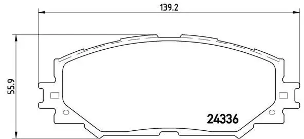 Bremsbelagsatz, Scheibenbremse BREMBO P 83 082