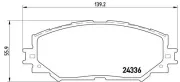 Bremsbelagsatz, Scheibenbremse BREMBO P 83 082