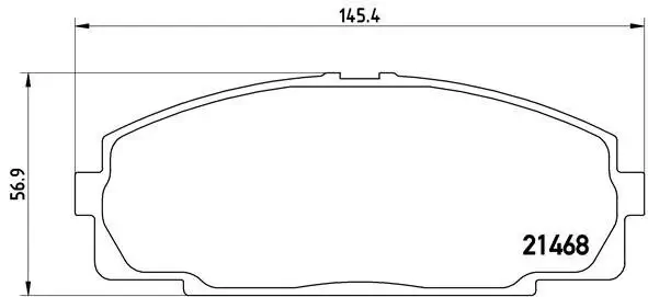 Bremsbelagsatz, Scheibenbremse BREMBO P 83 092