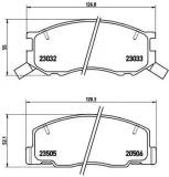 Bremsbelagsatz, Scheibenbremse BREMBO P 83 093