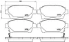 Bremsbelagsatz, Scheibenbremse Vorderachse BREMBO P 83 097