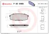 Bremsbelagsatz, Scheibenbremse Hinterachse BREMBO P 83 098X Bild Bremsbelagsatz, Scheibenbremse Hinterachse BREMBO P 83 098X