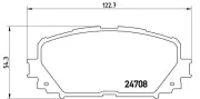 Bremsbelagsatz, Scheibenbremse Vorderachse BREMBO P 83 101