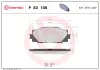 Bremsbelagsatz, Scheibenbremse Vorderachse BREMBO P 83 106 Bild Bremsbelagsatz, Scheibenbremse Vorderachse BREMBO P 83 106