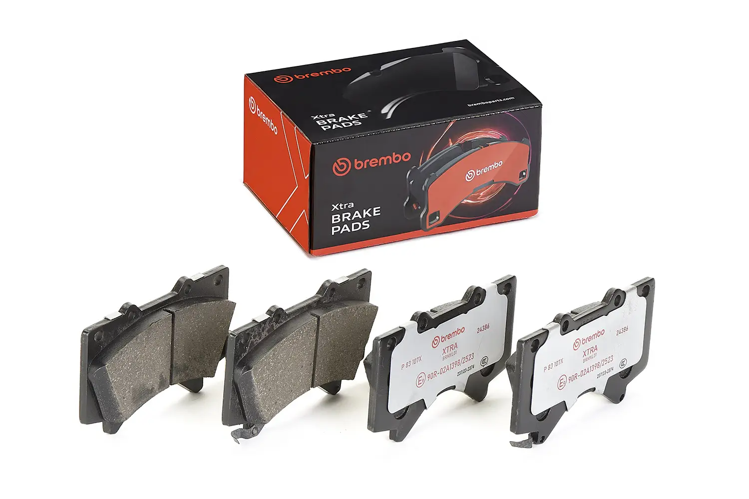 Bremsbelagsatz, Scheibenbremse Vorderachse BREMBO P 83 107X