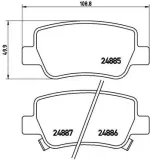 Bremsbelagsatz, Scheibenbremse BREMBO P 83 112