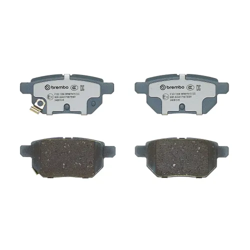 Bremsbelagsatz, Scheibenbremse Hinterachse BREMBO P 83 133E Bild Bremsbelagsatz, Scheibenbremse Hinterachse BREMBO P 83 133E