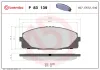 Bremsbelagsatz, Scheibenbremse Vorderachse BREMBO P 83 139