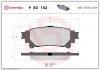 Bremsbelagsatz, Scheibenbremse Hinterachse BREMBO P 83 152 Bild Bremsbelagsatz, Scheibenbremse Hinterachse BREMBO P 83 152