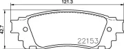 Bremsbelagsatz, Scheibenbremse Hinterachse BREMBO P 83 166